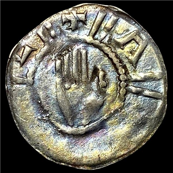 1250-1300 Schwabisch Hall SIlver Hand Heller CLOSELY UNCIRCULATED