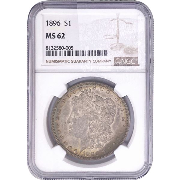 1896 Morgan Silver Dollar NGC MS62