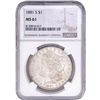 Image 1 : 1881-S Morgan Silver Dollar NGC MS61