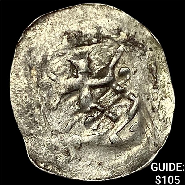 1250-1300 Germany SIlver Hand Heller NEARLY UNCIRCULATED