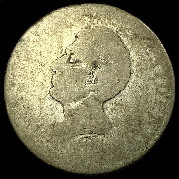 Early 1800's Haiti SIlver 100 Centimes LIGHTLY CIRCULATED