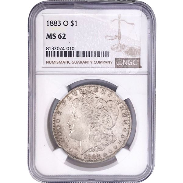 1883-O Morgan Silver Dollar NGC MS62
