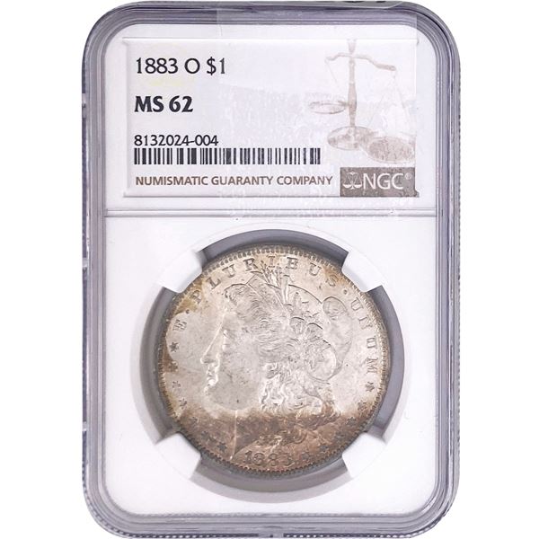 1883-O Morgan Silver Dollar NGC MS62