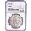 Image 1 : 1889 Morgan Silver Dollar NGC MS62