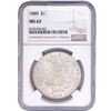 Image 1 : 1889 Morgan Silver Dollar NGC MS62