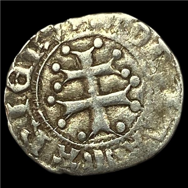 1382-1395 Hungary Mary Silver Denier CLOSELY UNCIRCULATED
