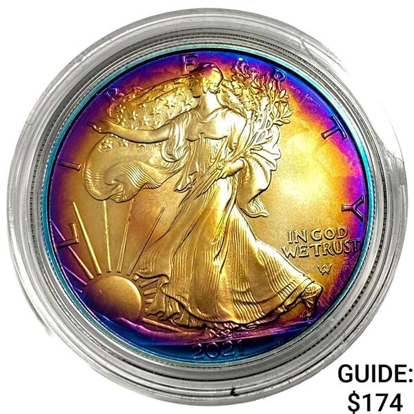 2021 U.S. Mint American Silver Eagle Toned