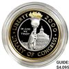Image 1 : 2000 Library of Congress Proof $10 Plat.&Gold Coin