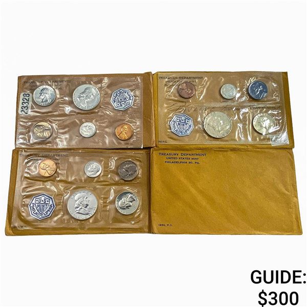 [20 Coins] 1961-1963 United States Proof Set 1C-50C