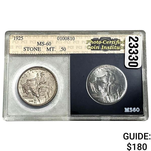 1925 Stone Mountain Half Dollar PCI MS60