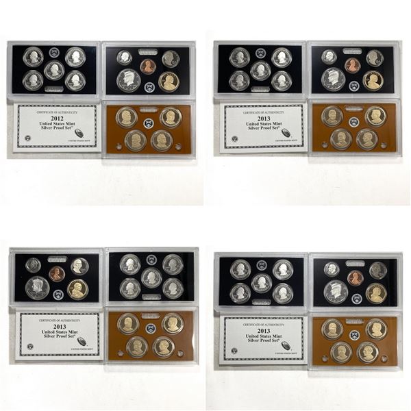 2012-2013 [56] U.S. SIlver Proof Sets