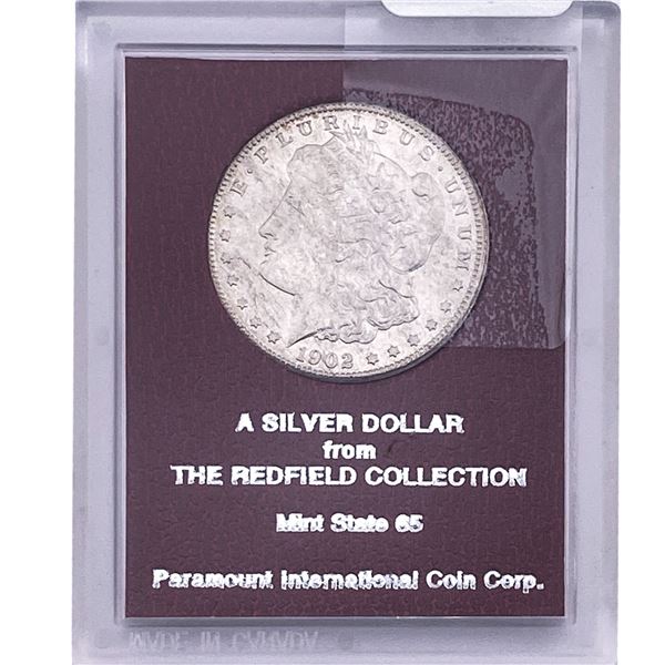 1902-O Morgan Silver Dollar Redfield MS65