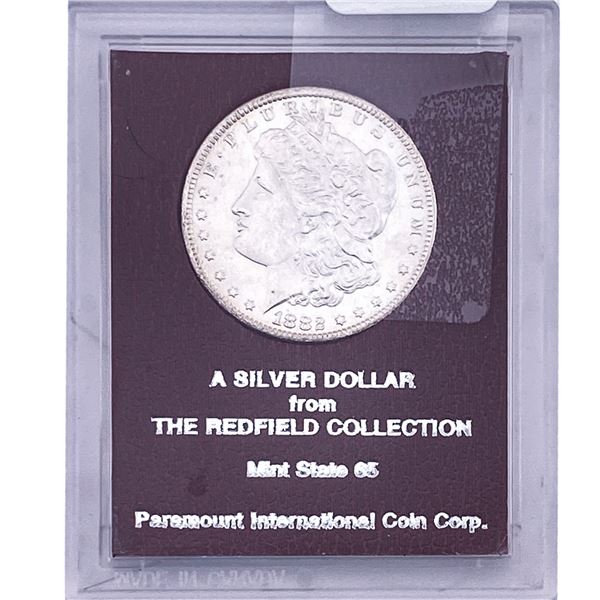 1882-CC Morgan Silver Dollar Redfield MS65