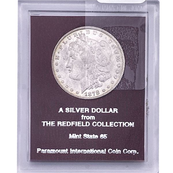 1878 Morgan Silver Dollar Redfield MS65