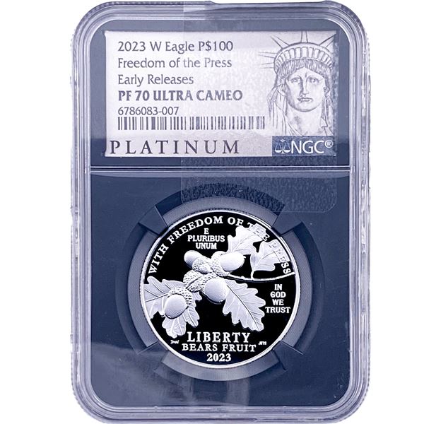 2023-W 1oz Platinum $100 NGC PR70 Ultra Cameo