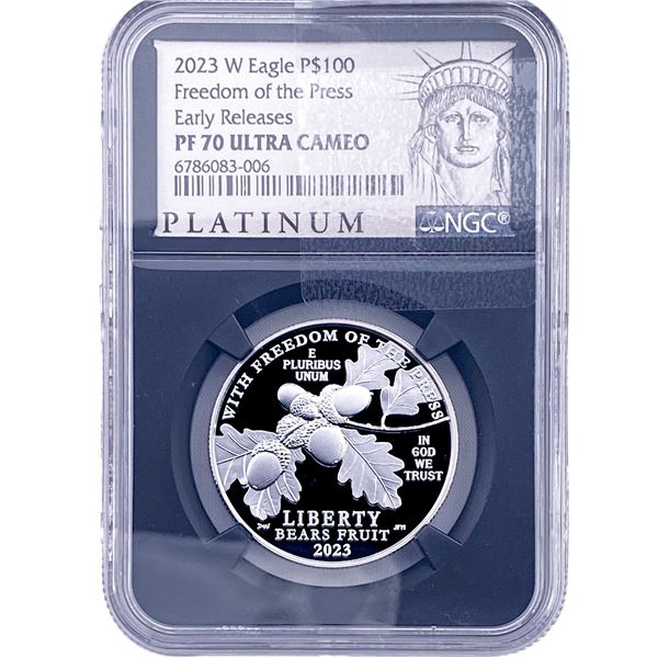 2023-W 1oz Platinum $100 NGC PR70 Ultra Cameo
