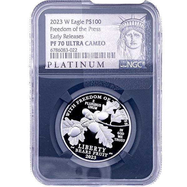 2023-W 1oz Platinum $100 NGC PR70 Ultra Cameo