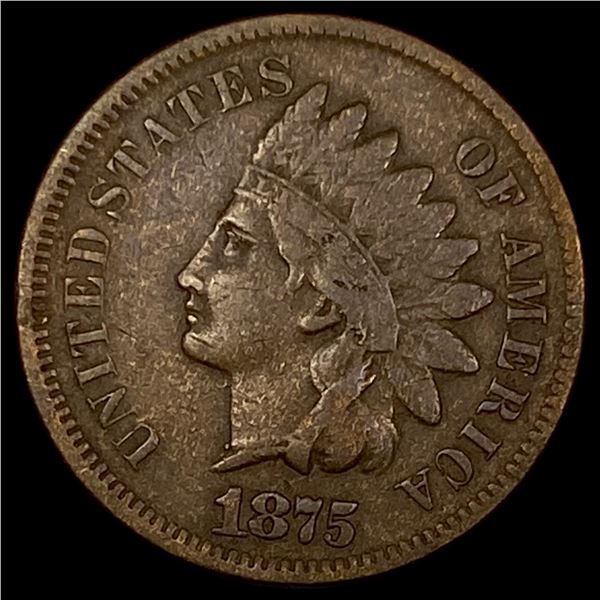 1875 Indian Head Cent NEARLY UNCIRCULATED