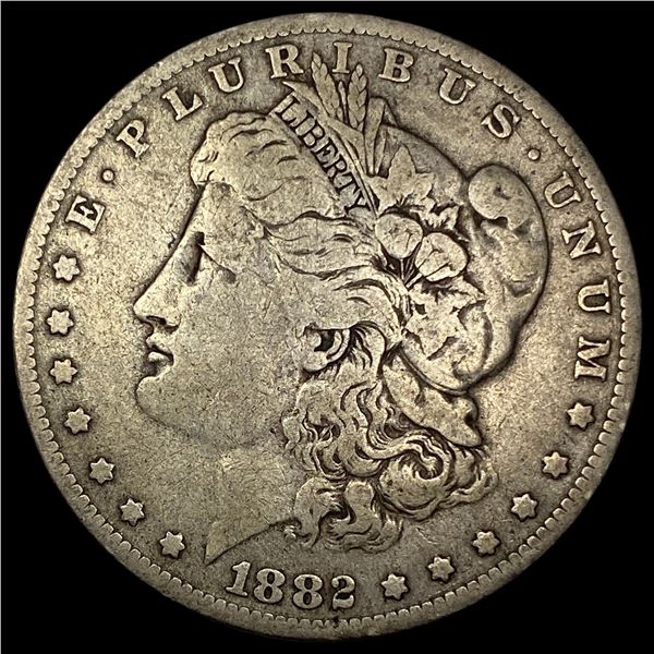 1882-O Silver Morgan Dollar ABOUT UNCIRCULATED