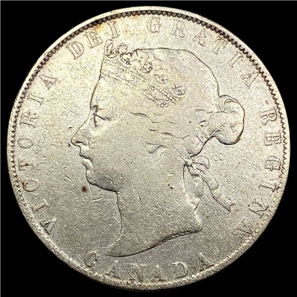 1870 Canada Silver 50 Cents LIGHTLY CIRCULATED