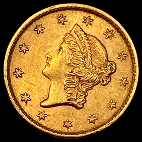 1853 Gold $1 Liberty Head Type 1 HIGH GRADE