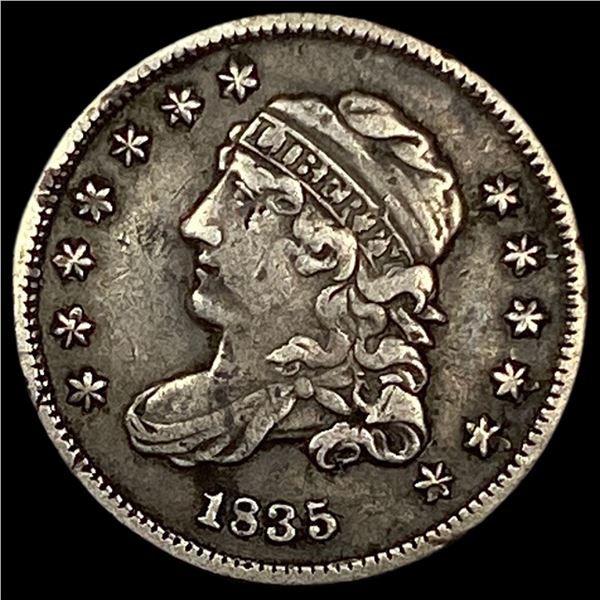 1835 Capped Bust Half Dime NEARLY UNCIRCULATED