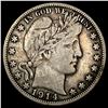 Image 1 : 1914-S Silver Barber Half Dollar NEARLY UNCIRCULATED