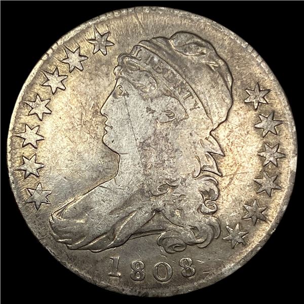 1808 Capped Bust Half Dollar LIGHTLY CIRCULATED