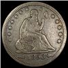 Image 1 : 1853 Arrows Seated Liberty Silver Quarter ABOUT UNCIRCULATED
