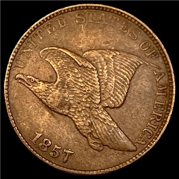 1857 Flying Eagle Cent NEARLY UNCIRCULATED