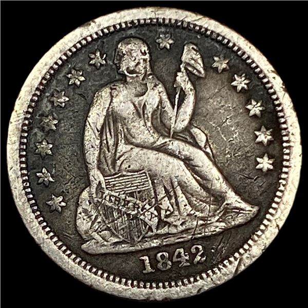 1842-O Silver Seated Liberty Dime HIGH GRADE