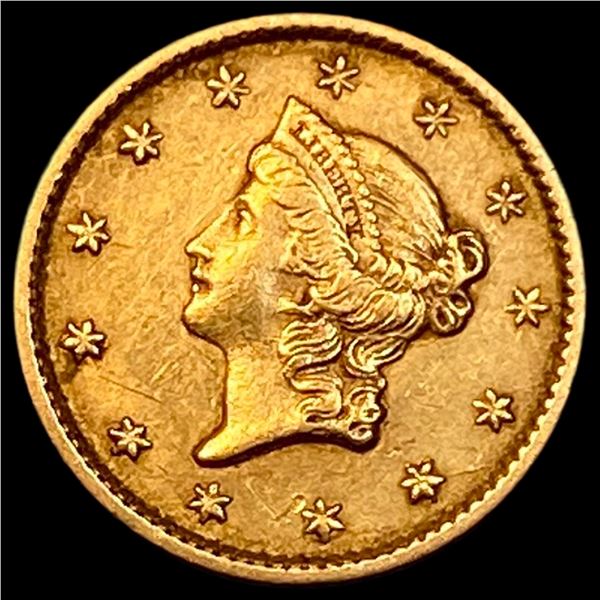 1853 Gold $1 Type 1 CHOICE AU