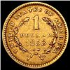 Image 2 : 1853 Gold $1 Type 1 CHOICE AU