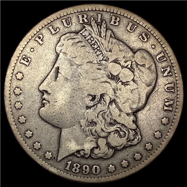 1890-CC Silver Morgan Dollar LIGHTLY CIRCULATED