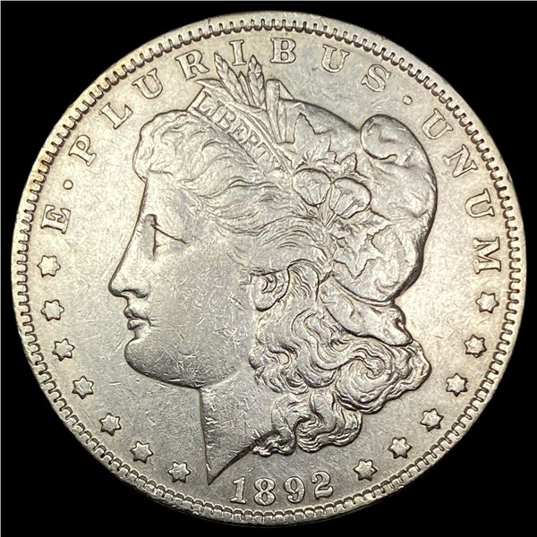 1892 Morgan Silver Dollar CLOSELY UNCIRCULATED