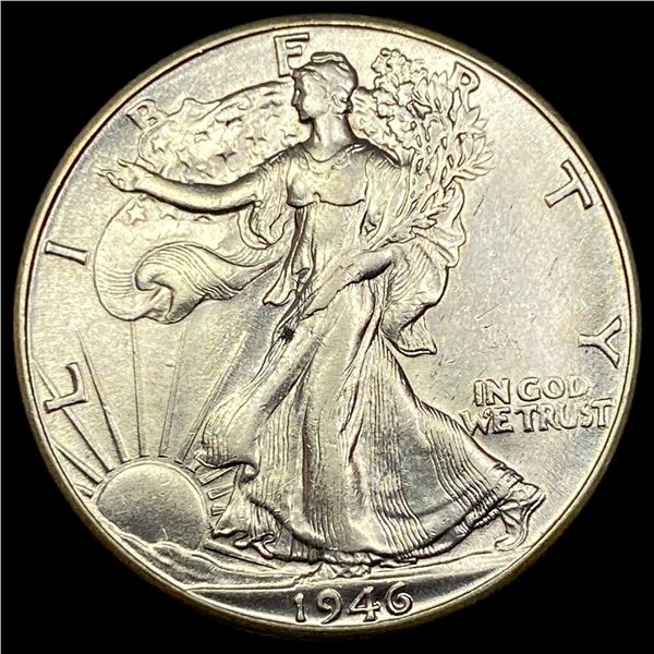 1946-D Silver Half Dollar Walking Liberty UNCIRCULATED