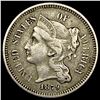 Image 1 : 1879 Nickel Three-Cent Piece ABOUT UNCIRCULATED