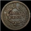 Image 2 : 1850 Braided Hair Half Cent CLOSELY UNCIRCULATED