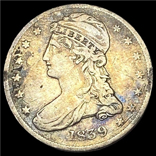 1839 Silver Half Dollar (Capped Bust) ABOUT UNCIRCULATED