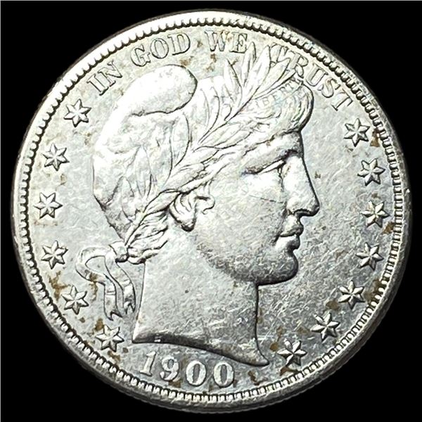 1900-S Silver Barber Half Dollar CHOICE AU