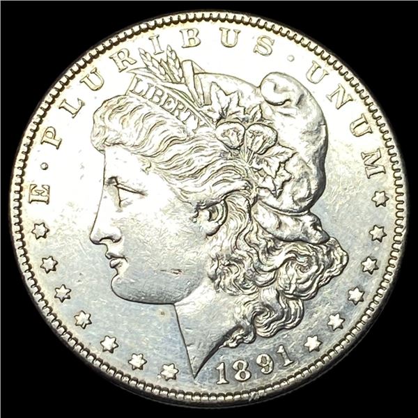 1891-S Silver Morgan Dollar CHOICE AU