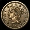 Image 1 : 1857 Braided Hair Large Cent CLOSELY UNCIRCULATED