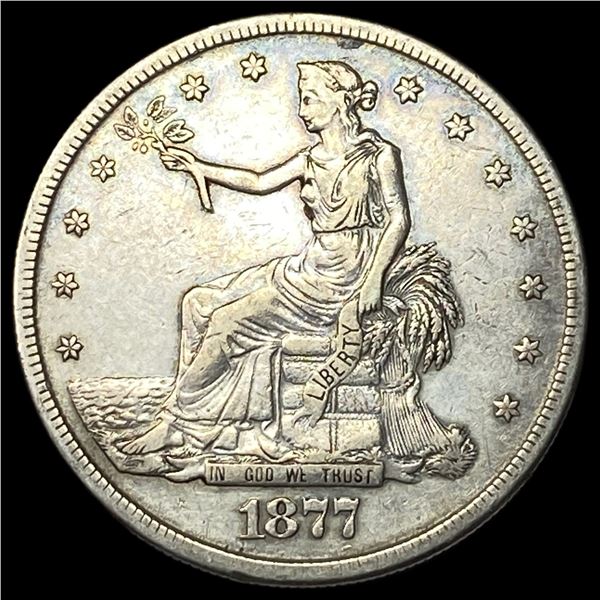 1877-S Silver Trade Dollar NEARLY UNCIRCULATED