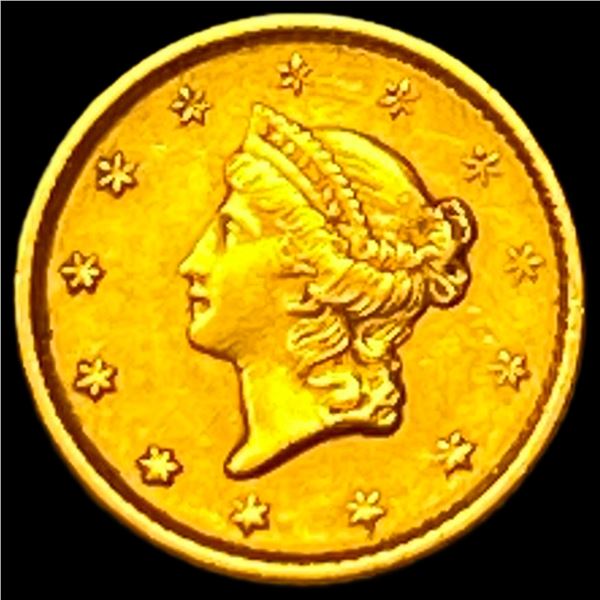 1851 Gold $1 Type 1 CHOICE AU