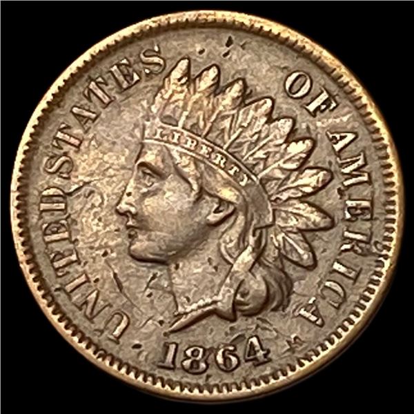 1864 Bronze Indian Head Cent NEARLY UNCIRCULATED
