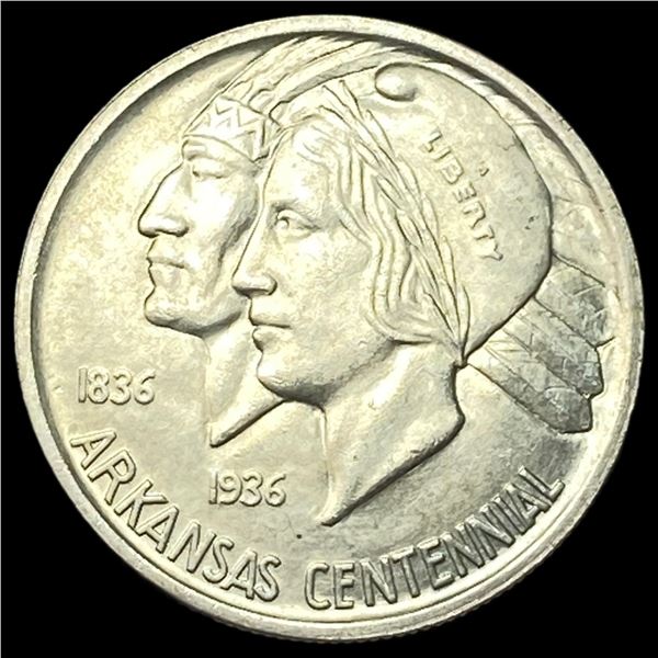 1936 Arkansas Centennial Silver Half Dollar UNCIRCULATED