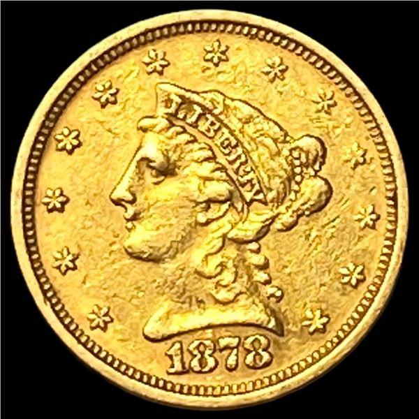 1878-S Gold $2.50 Liberty Head Quarter Eagle CHOICE AU