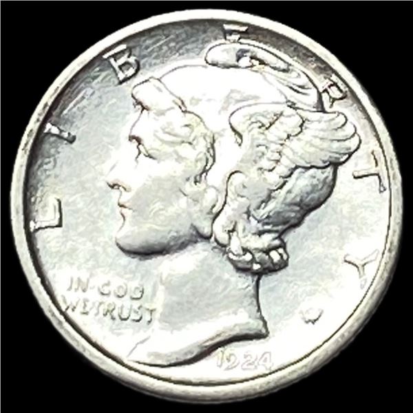 1924 Mercury Dime CLOSELY UNCIRCULATED