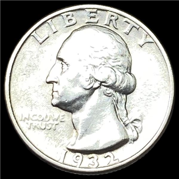 1932-D Silver Washington Quarter CHOICE AU