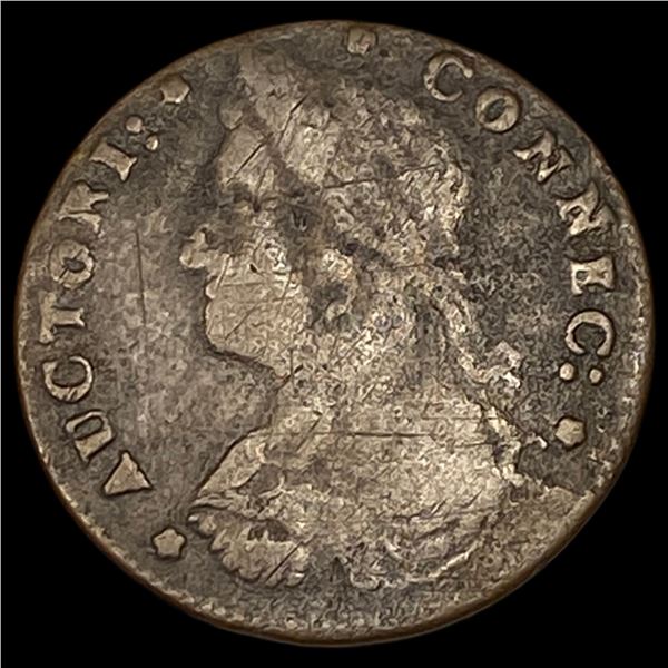 1787 Connecticut Copper Coin ABOUT UNCIRCULATED
